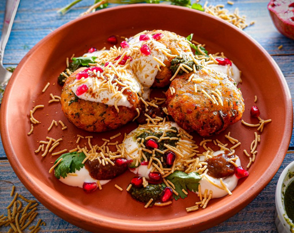 Aloo-Tikki-Chaat